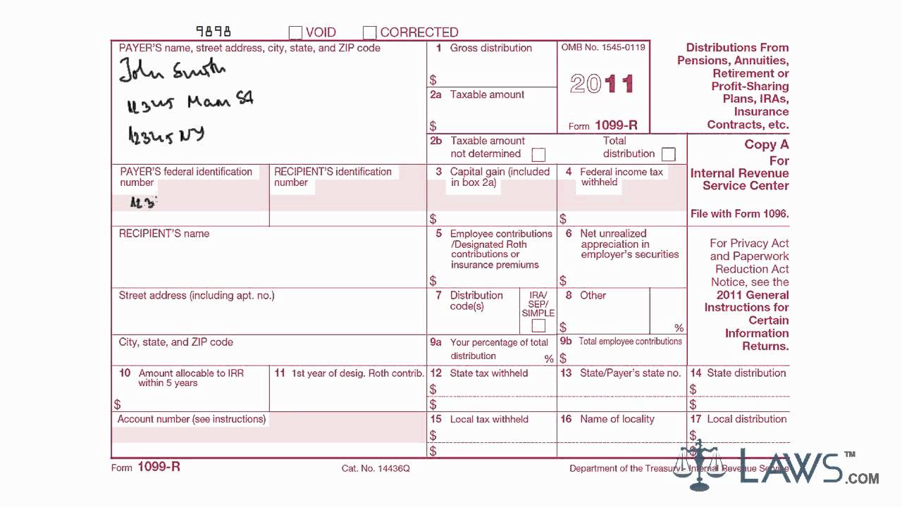 Learn How To Fill The Form 1099 R Miscellaneous Income Youtube