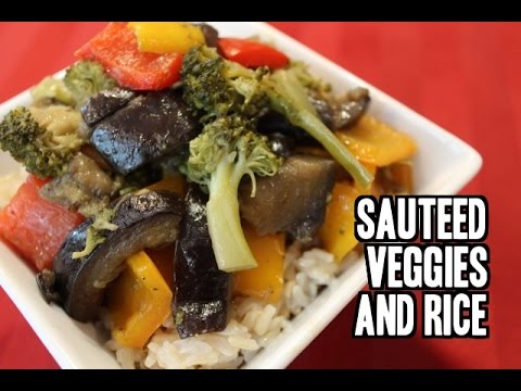 Healthy Sauted Vegetables with Rice