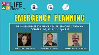 Emergency Planning for Seniors and Disabled Adults