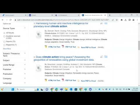 How to find articles using EBSCO?