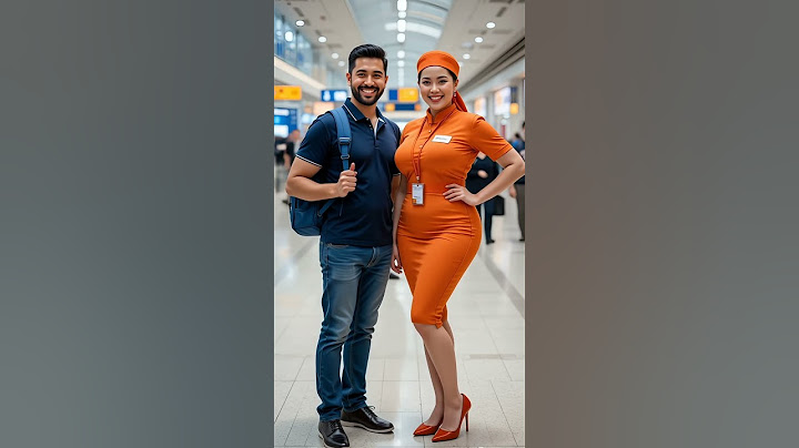 Beautiful air hostess And her boyfriend smiling inside the airport #dubai #airhostess #usa
