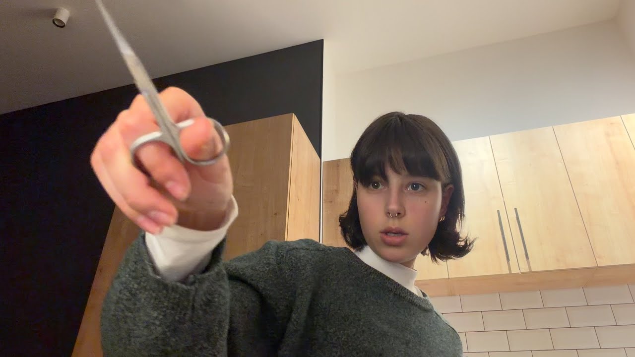 asmr haircut and dye (occasional ukrainian) - fast & aggressive