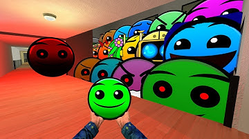 Saving Baby GreenFace From Geometry Dash Emoji, Fire in the hole, Lobotomy Dash More Nextbot in Gmod