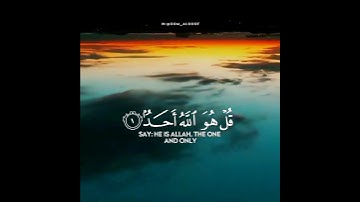 سورة الإخلاص 🌷 ماهر المعيقلي حالات واتس اب دينية قصيرة مؤثرة قرآن كريم تلاوة خاشعة انستا وفيسبوك
