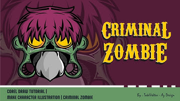 Corel Draw Tutorial | Make Character Illustration | Criminal Zombie  by takevektor