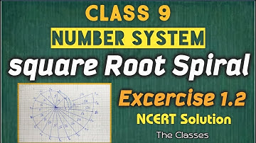 NUMBER SYSTEM|Class - 9th, Ex - 1.2, Q 4 |NCERT Square Root Spiral on Graph Paper by The Classes