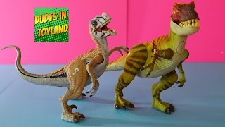 Dinosaur toys Jurassic Park 2015 Dino Growlers T-rex Velociraptor toy videos for children exclusive