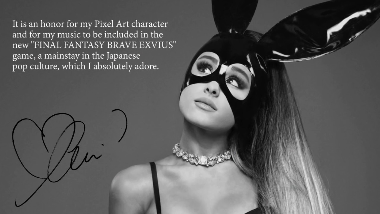 Ariana Grande Touch It Final Fantasy Brave Exvius Remix Music Video Announcement
