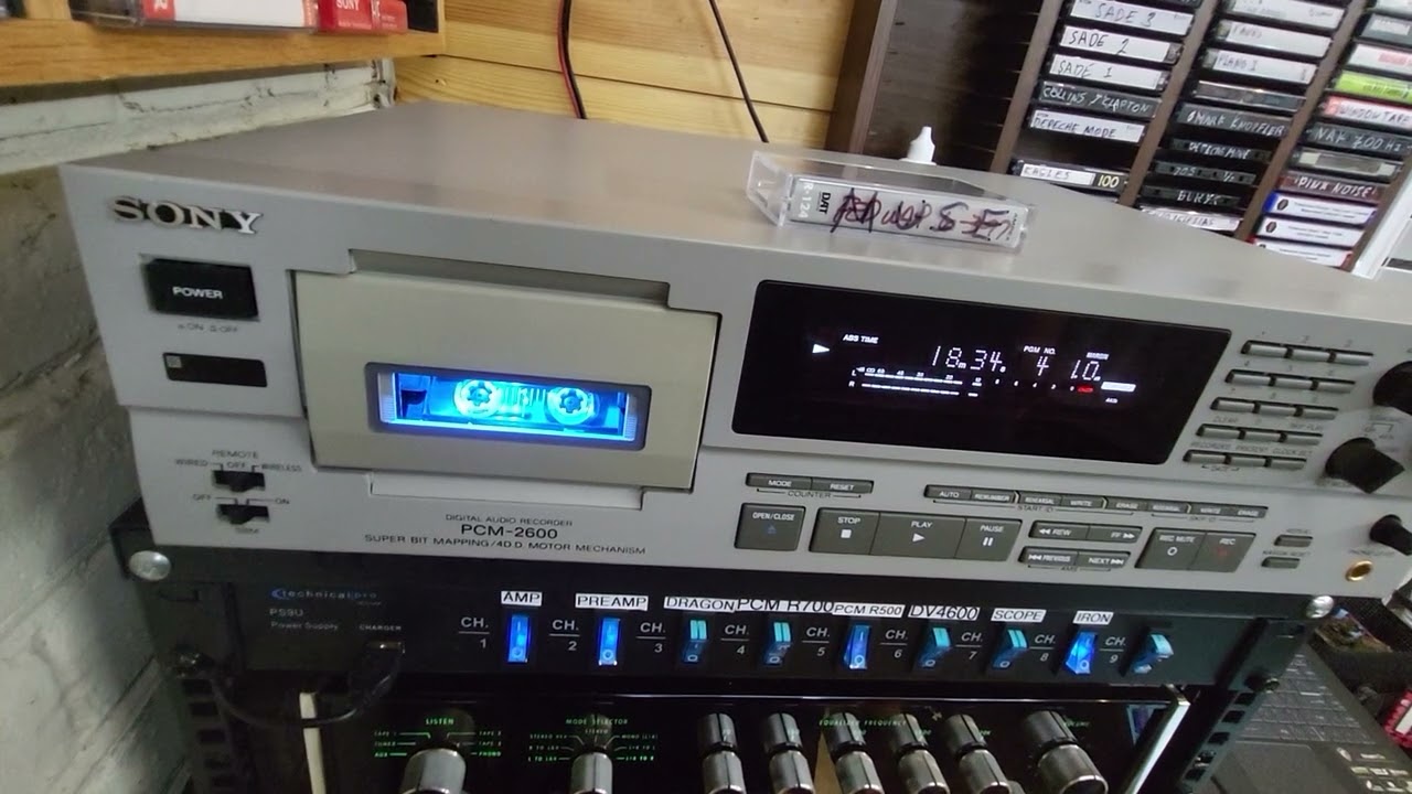 SONY PCM-2600 DAT Deck for sale at eBay by newcharmilion - YouTube