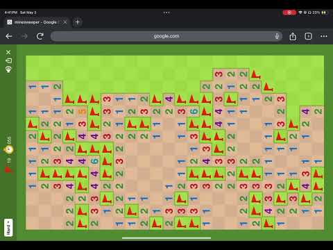 Google Minesweeper Mobile (Hard) Any% Speedrun 1m 16s