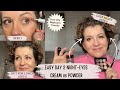 POWDER vs CREAM EYESHADOW // TRANSFORM FROM DAY TO NIGHT - Mature Beginners