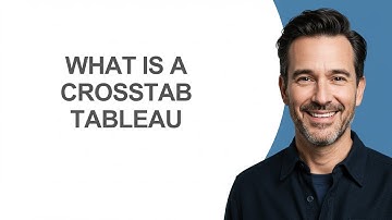 What Is a Crosstab Tableau - KevinHowTo