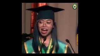 Major in English valedictory address “Lang?” - Mariyela Mari Gonzales Hugo, Cum Laude, BSED