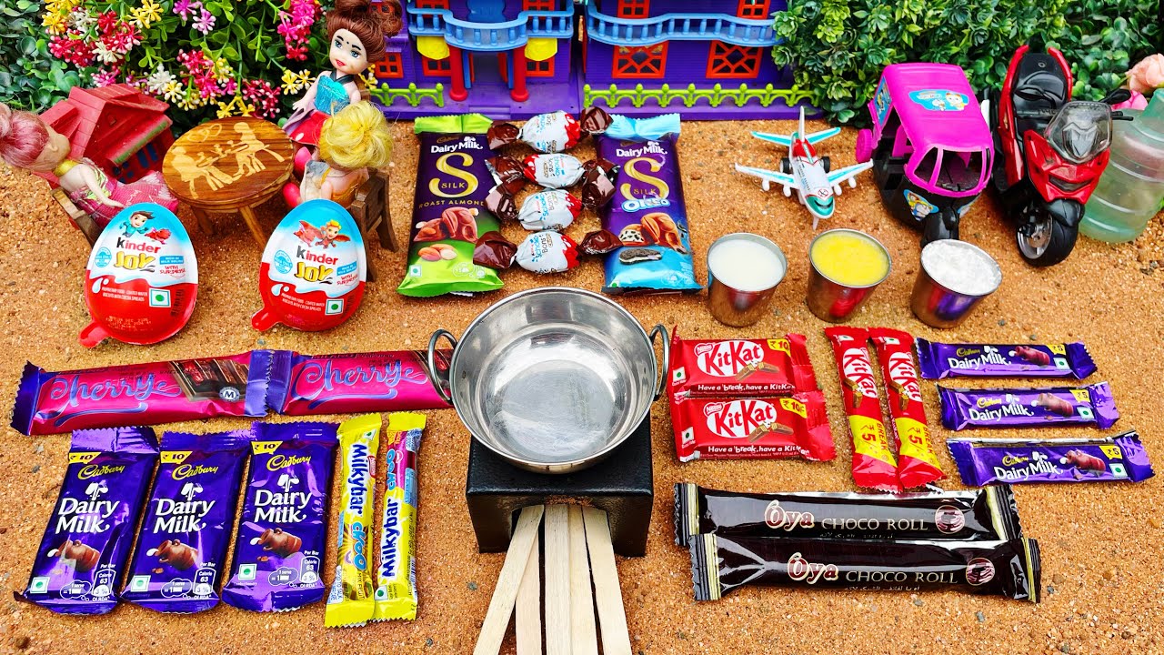 Miniature All Chocolate Cake | All Chocolate Cake Recipe | DairyMilk&KitKat&KinderJoy Chocolate Cake