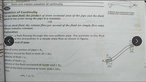 Equation of continuity|Bernoulli