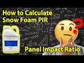 How to Calculate Bilt Hamber Snow Foam PIR (Panel Impact Ratio)