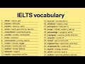 Learn English|IELTS vocabulary| English