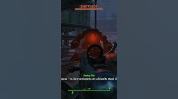 The average Sentry Bot attack. #fyp #gaming #fallout #fallout4 #bethesda #shorts