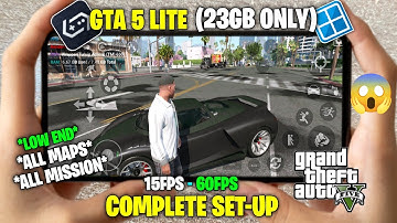 🔥GTA 5 Lighter (23GB) On Android | Winlator Full Setup & Smooth Gameplay Tutorial🔥