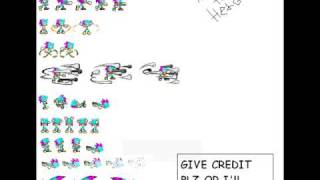 Patrick The Hedgehog Sprite Sheet 2
