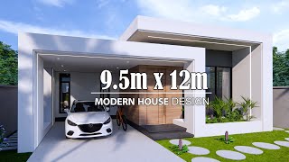 Simple House | Modern House Design idea |  9.5m x 12m