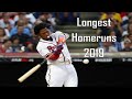 Atlanta braves  longest home runs of 2019