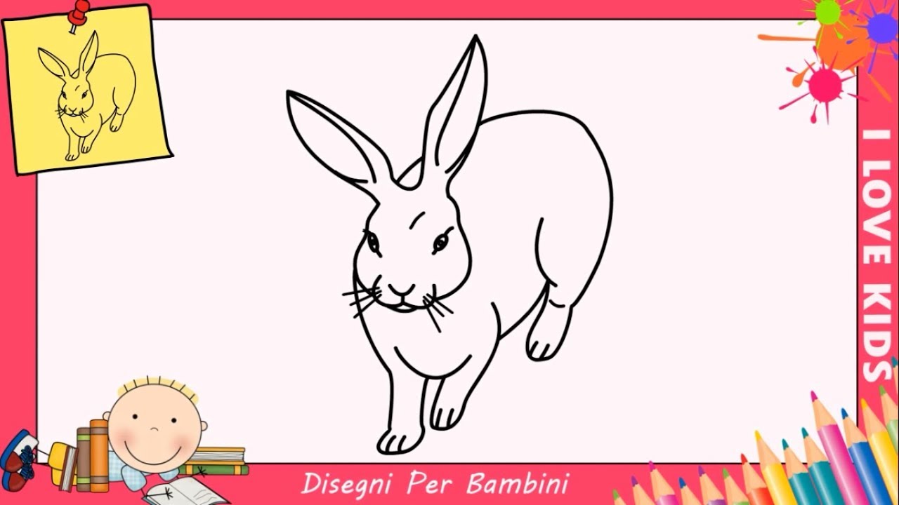 Come Disegnare Un Coniglietto Facile Passo Per Passo Per Bambini 4 Youtube