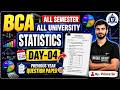 🔥 BCA || Statistics Previous Year Paper Solution 2026 📚| Important Questions &amp; Full Explanation |#04
