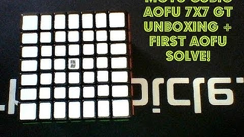 MoYu Cubic AoFu 7x7 GT Unboxing + My First AoFu Solve!