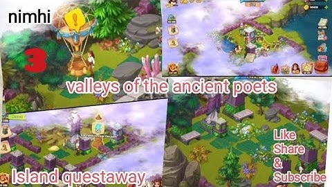 solved game|| valleys of the ancient poets|| part3 || Island questaway