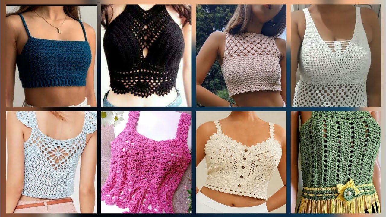 Most beautiful stylish crochet tops blouse design #2025