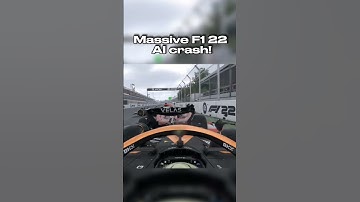 F1 22 // Massive F1 22 AI crash! #f122 #f1 #formula1 #f1shorts #f12022 #f1gameplay #f1game #funny