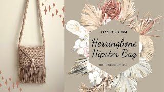 Herringbone Crossbody Boho Bag