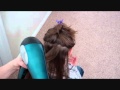 Little Girl's Hairstyles: How to Round Brush and Blow Dry Hair Video