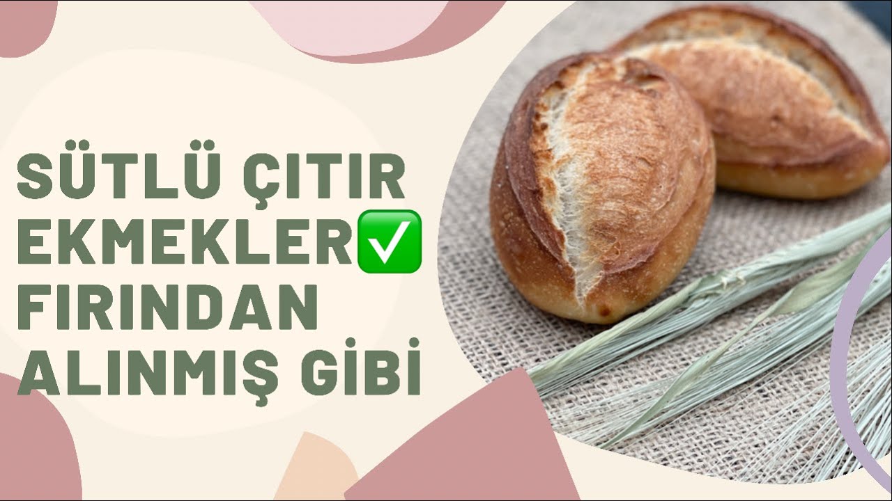 Sütlü Çıtır Ekmek✅ Bu Teknik İle 📌 Aynı Fırından Alınmış Gibi Ekmekler Yapacaksınız👌💯