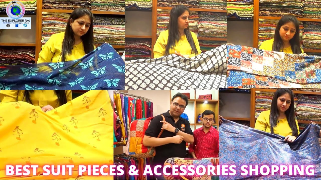 Ahmedabad Shopping | Best Ladies Suit & Suit pieces | Traditional Bags & Accessories | Sanskruti