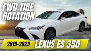 FWD front wheel drive tire rotation Lexus ES 350 how to DIY