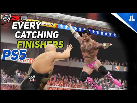 WWE 2K15 ON PS5 All Catching Finishers! 4K 60FPS