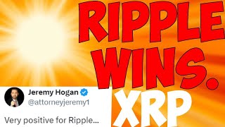 Ripple XRP ITS DONE ITS OVER SEC REPLIED ITS LOOKING REALLY POSITIVE FOR US!!!