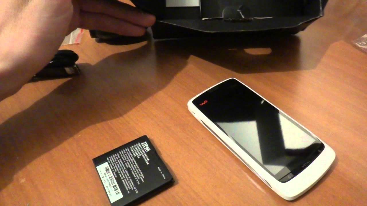 ZTE V880 3.5" Android 2.2 WCDMA 3G unboxing