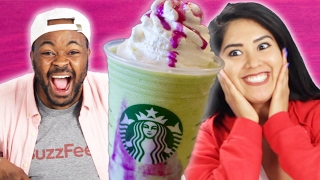 People Try The New Starbucks Dragon Frappuccino