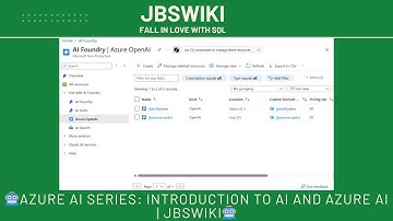 🤖Azure AI Series: Introduction to AI and Azure AI | JBSWIKI🤖