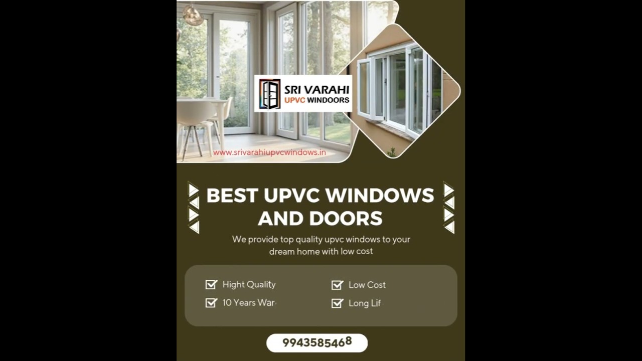 Looking for stylish affordable uPVC French windows in Madurai?  | Sri Varahi upvc windows and Doors
