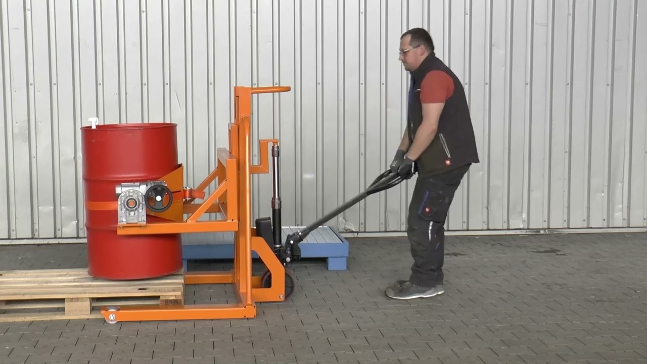 Elévateur et basculeur de fût FHR 600F - PALVAC - Tel : 02 41 27 33 22