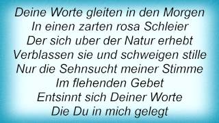 Lacrimosa - Am Ende Der Stille Lyrics