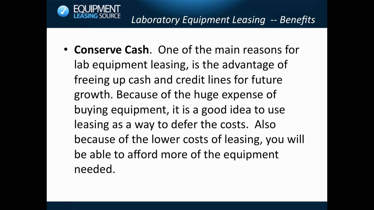 Laboratory Equipment Leasing YouTube