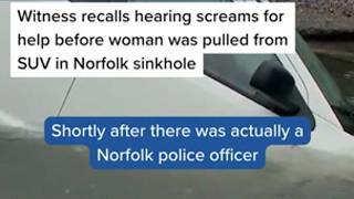 "I couldn't just leave her there": Man recalls dramatic rescue from Norfolk sinkhole
