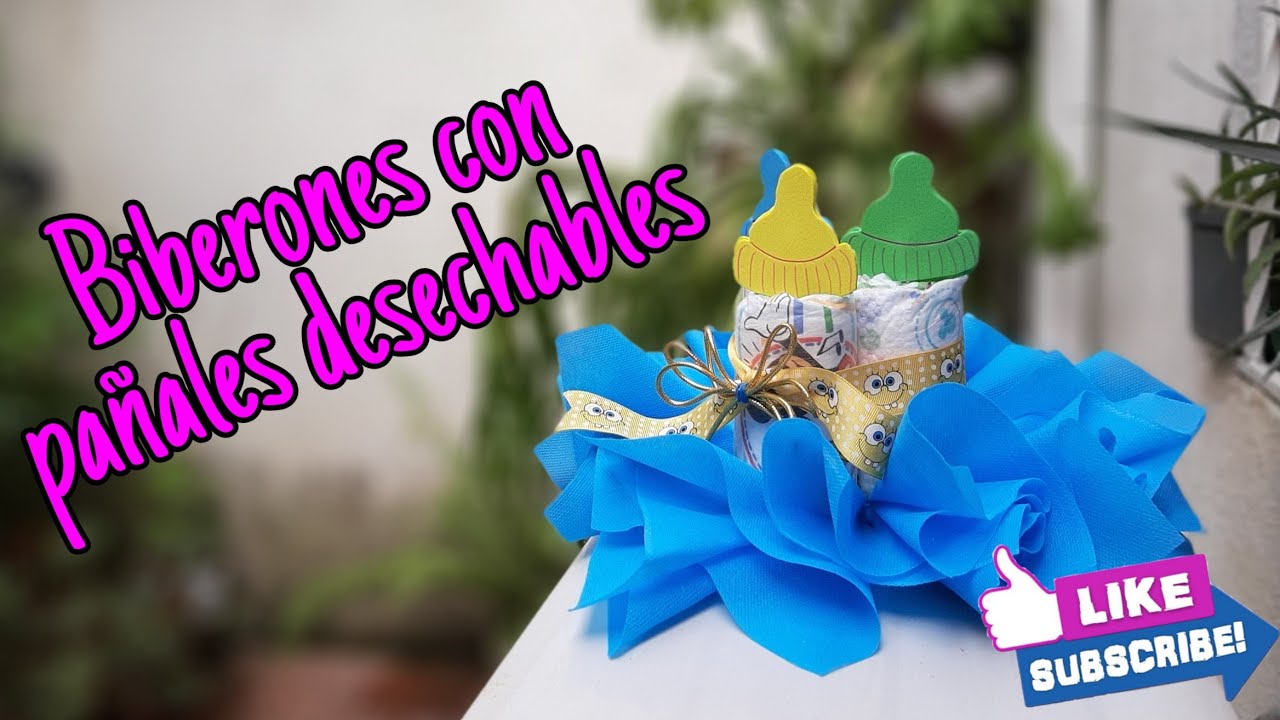 COMO HACER BIBERONES CON PAÑALES DESECHABLES | Gisela Pacheco De Angel