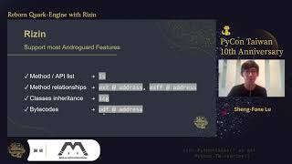 Reborn Quark-Engine with Rizin｜Sheng-Fone Lu｜PyCon TW 2021