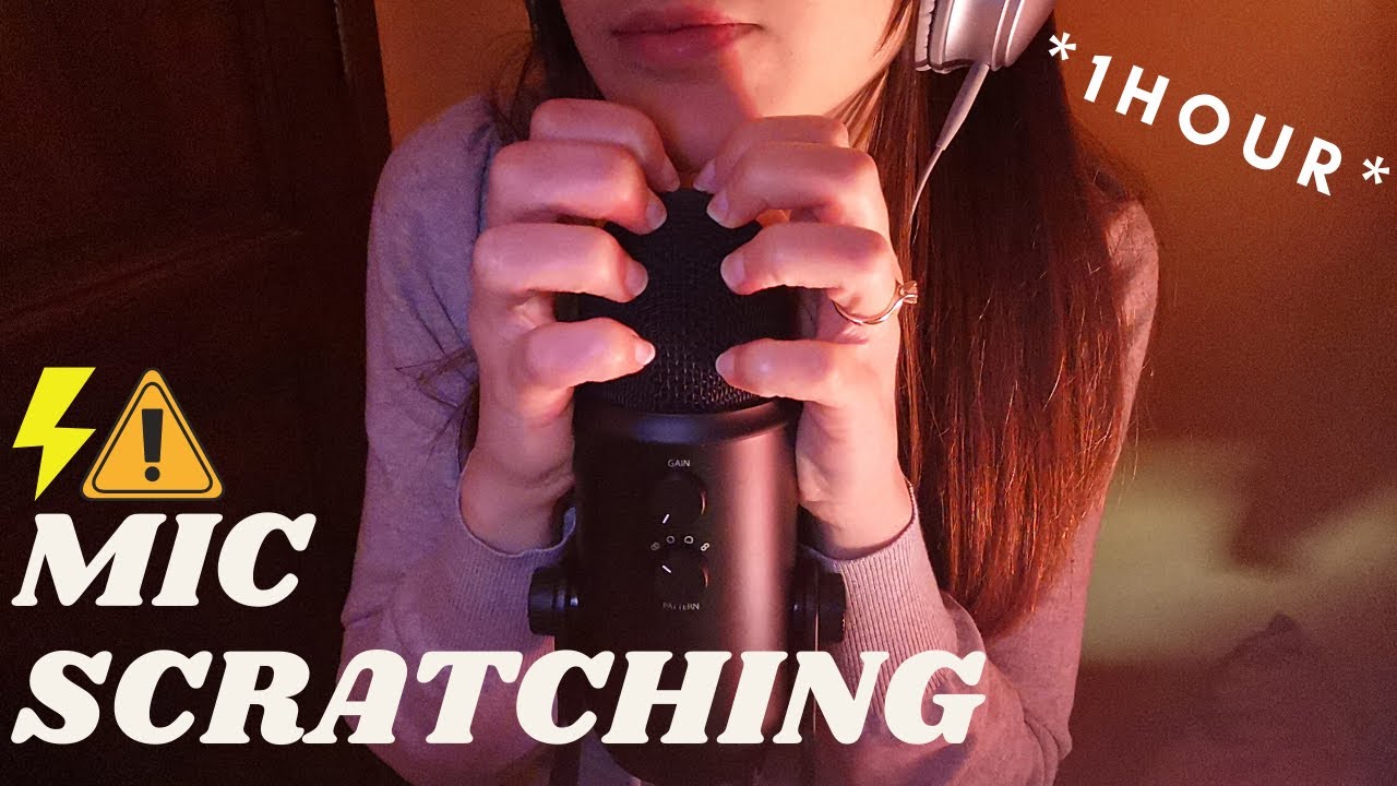 ASMR - 1 HOUR FAST and AGGRESSIVE MIC SCRATCHING!🎤⚡️🤤 - YouTube